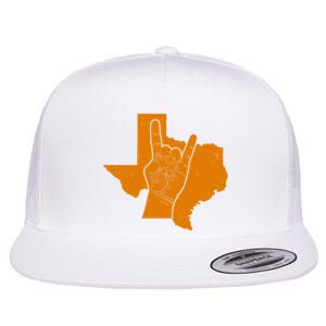 Texas State Rock N Roll Flat Bill Trucker Hat