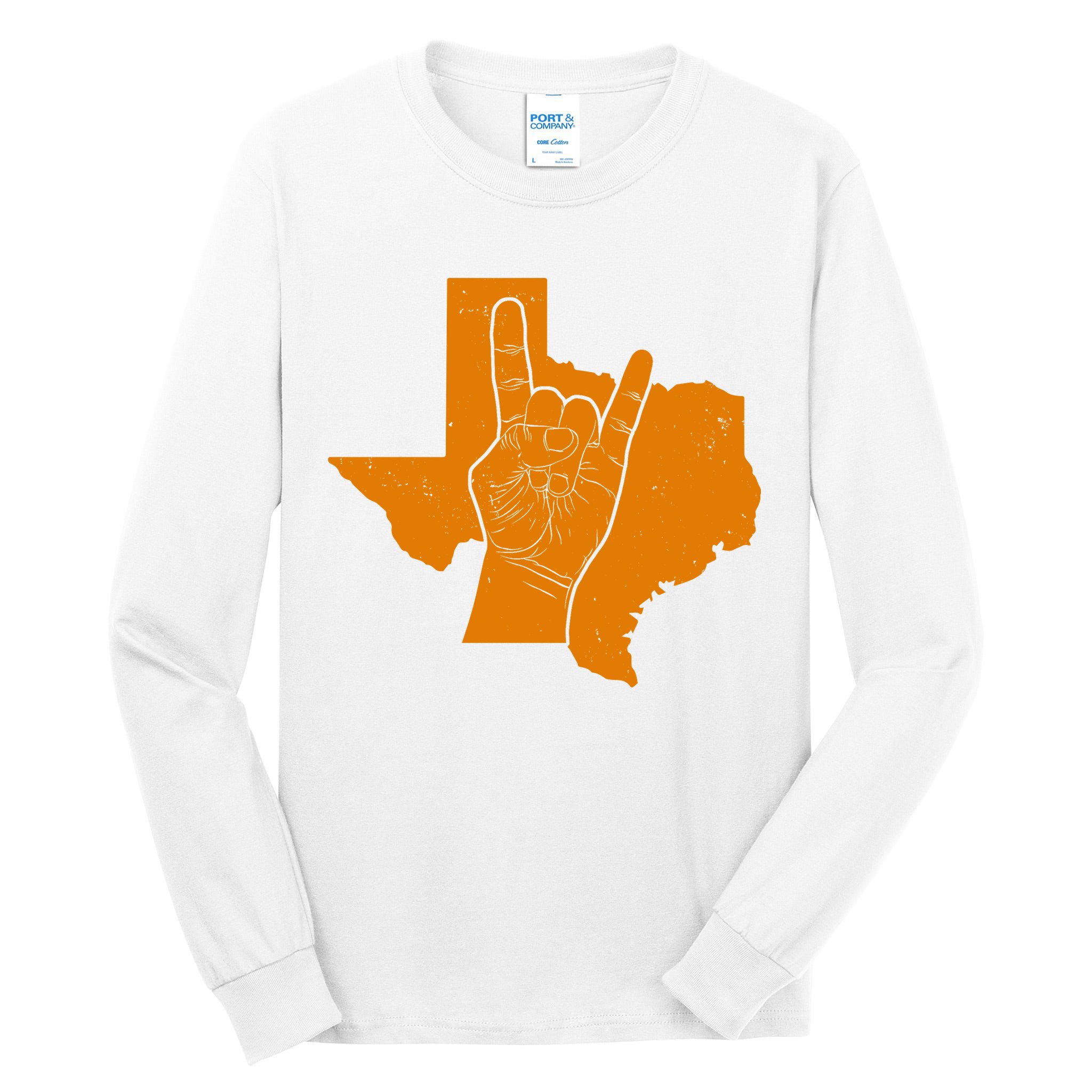 Texas State Rock N Roll Tall Long Sleeve T-Shirt