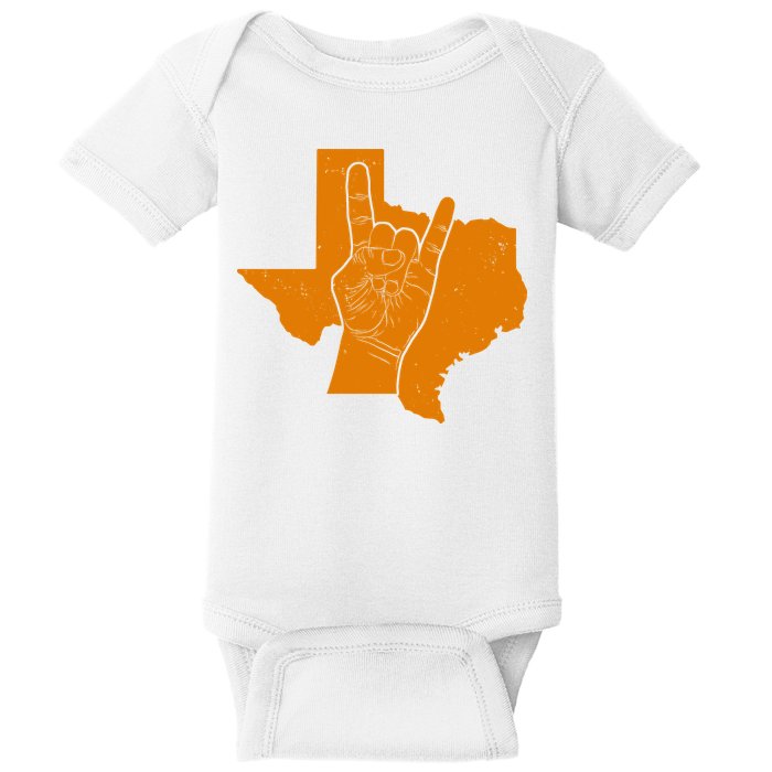 Texas State Rock N Roll Baby Bodysuit