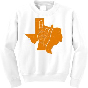 Texas State Rock N Roll Kids Sweatshirt