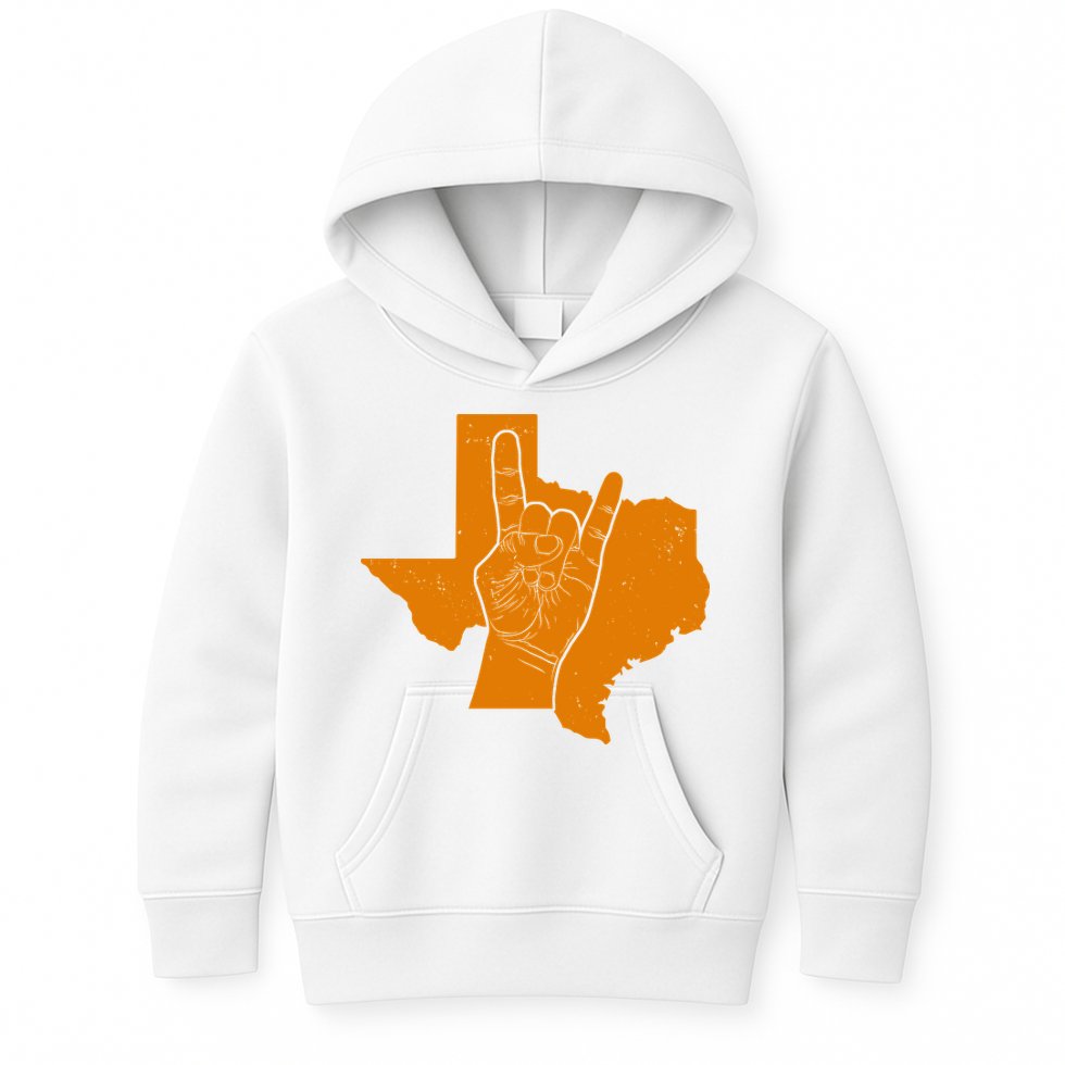 Texas State Rock N Roll Kids Hoodie