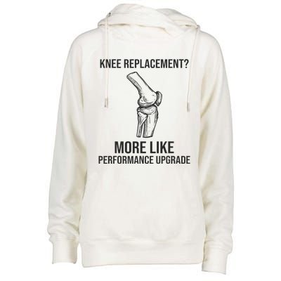 Therapy Surgery Recover Knee Injury Funny Knee Replacement Womens Funnel Neck Pullover Hood