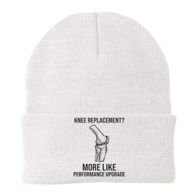 Therapy Surgery Recover Knee Injury Funny Knee Replacement Knit Cap Winter Beanie