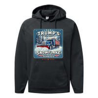 TrumpS Snowflake Removal Service Funny Trump 2024 Gift Performance Fleece Hoodie