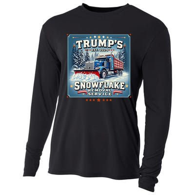 TrumpS Snowflake Removal Service Funny Trump 2024 Gift Cooling Performance Long Sleeve Crew