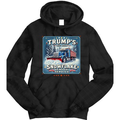 TrumpS Snowflake Removal Service Funny Trump 2024 Gift Tie Dye Hoodie