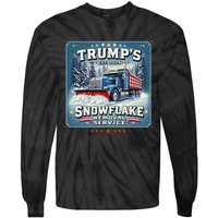 TrumpS Snowflake Removal Service Funny Trump 2024 Gift Tie-Dye Long Sleeve Shirt