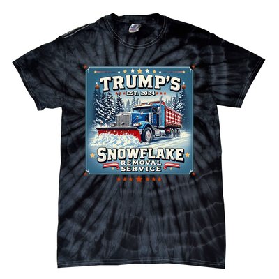 TrumpS Snowflake Removal Service Funny Trump 2024 Gift Tie-Dye T-Shirt