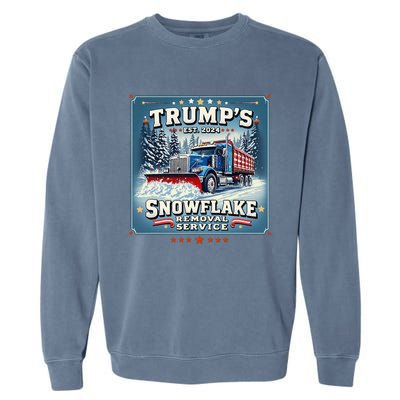 TrumpS Snowflake Removal Service Funny Trump 2024 Gift Garment-Dyed Sweatshirt