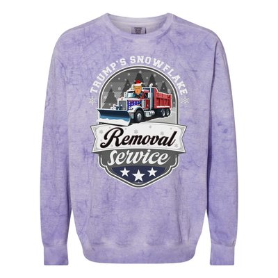 Trumps Snowflake Removal Service Colorblast Crewneck Sweatshirt