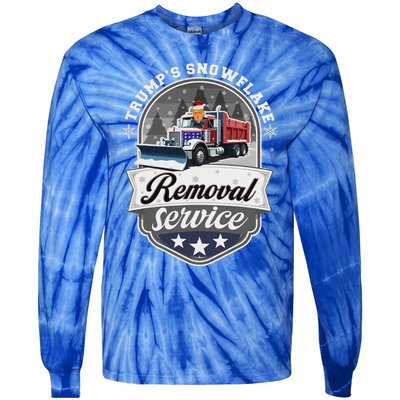 Trumps Snowflake Removal Service Tie-Dye Long Sleeve Shirt