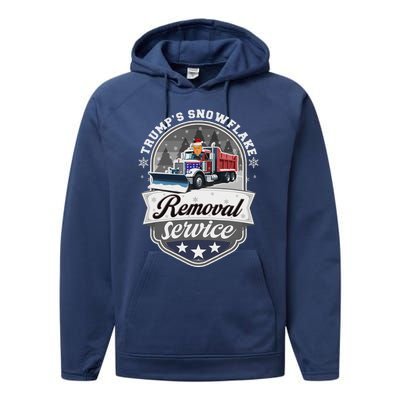 Trumps Snowflake Removal Service Performance Fleece Hoodie