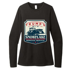 TrumpS Snowflake Rmoval Service Funny Donald Trump 2024 Cool Gift Womens CVC Long Sleeve Shirt