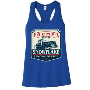 TrumpS Snowflake Rmoval Service Funny Donald Trump 2024 Cool Gift Women's Racerback Tank