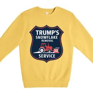 TrumpS Snowflake Removal Service Funny Gift Premium Crewneck Sweatshirt