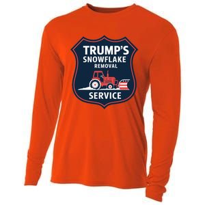 TrumpS Snowflake Removal Service Funny Gift Cooling Performance Long Sleeve Crew