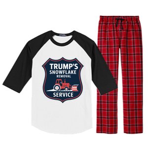 TrumpS Snowflake Removal Service Funny Gift Raglan Sleeve Pajama Set