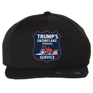 TrumpS Snowflake Removal Service Funny Gift Wool Snapback Cap