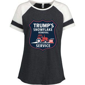 TrumpS Snowflake Removal Service Funny Gift Enza Ladies Jersey Colorblock Tee