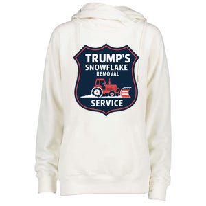 TrumpS Snowflake Removal Service Funny Gift Womens Funnel Neck Pullover Hood