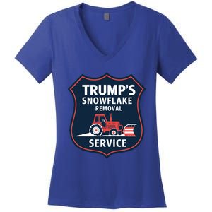 TrumpS Snowflake Removal Service Funny Gift Women's V-Neck T-Shirt