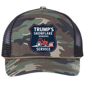 TrumpS Snowflake Removal Service Funny Gift Retro Rope Trucker Hat Cap