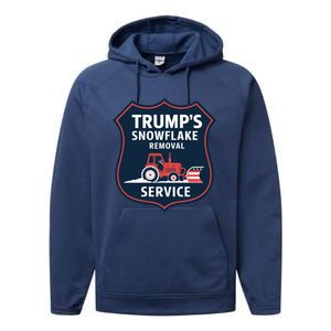 TrumpS Snowflake Removal Service Funny Gift Performance Fleece Hoodie