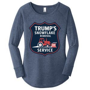 TrumpS Snowflake Removal Service Funny Gift Women's Perfect Tri Tunic Long Sleeve Shirt