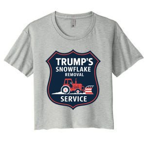 TrumpS Snowflake Removal Service Funny Gift Women's Crop Top Tee