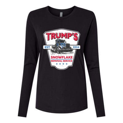 TrumpS Snowflake Removal Service Funny Trump 2024 Great Gift Womens Cotton Relaxed Long Sleeve T-Shirt