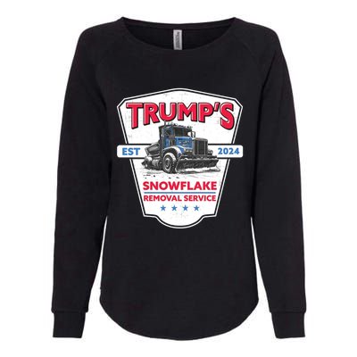 TrumpS Snowflake Removal Service Funny Trump 2024 Great Gift Womens California Wash Sweatshirt