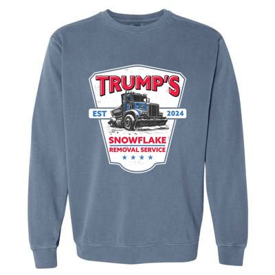 TrumpS Snowflake Removal Service Funny Trump 2024 Great Gift Garment-Dyed Sweatshirt