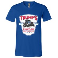 TrumpS Snowflake Removal Service Funny Trump 2024 Great Gift V-Neck T-Shirt