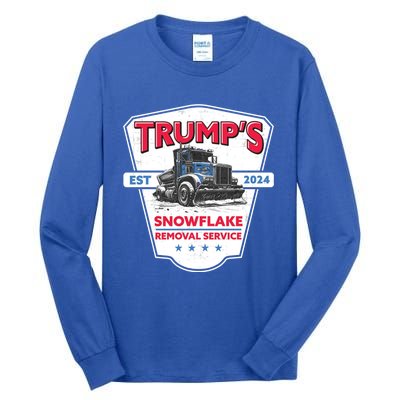 TrumpS Snowflake Removal Service Funny Trump 2024 Great Gift Tall Long Sleeve T-Shirt