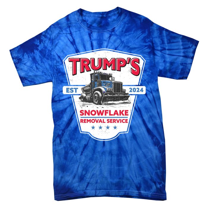 TrumpS Snowflake Removal Service Funny Trump 2024 Great Gift Tie-Dye T-Shirt