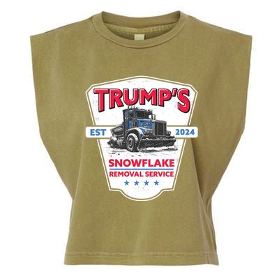 TrumpS Snowflake Removal Service Funny Trump 2024 Great Gift Garment-Dyed Women's Muscle Tee