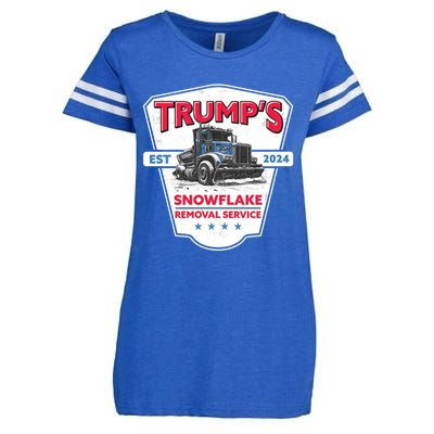 TrumpS Snowflake Removal Service Funny Trump 2024 Great Gift Enza Ladies Jersey Football T-Shirt