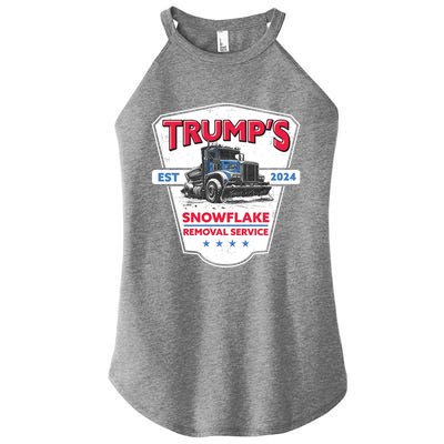 TrumpS Snowflake Removal Service Funny Trump 2024 Great Gift Women's Perfect Tri Rocker Tank