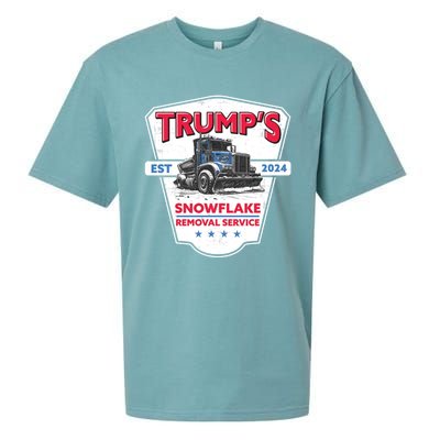 TrumpS Snowflake Removal Service Funny Trump 2024 Great Gift Sueded Cloud Jersey T-Shirt