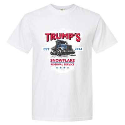 TrumpS Snowflake Removal Service Funny Trump 2024 Great Gift Garment-Dyed Heavyweight T-Shirt