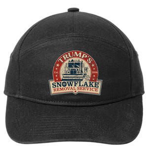 TrumpS Snowflake Removal Service Funny Trump 2024 7-Panel Snapback Hat