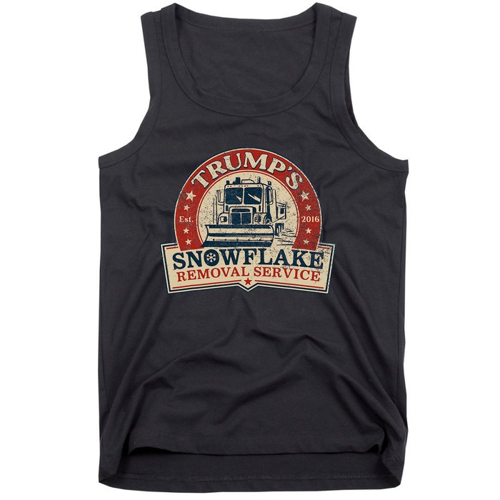 TrumpS Snowflake Removal Service Funny Trump 2024 Tank Top