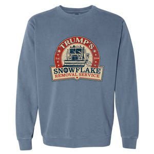 TrumpS Snowflake Removal Service Funny Trump 2024 Garment-Dyed Sweatshirt