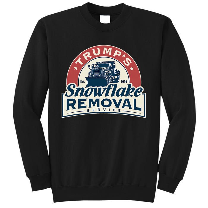 TrumpS Snowflake Removal Service Funny Trump 2024 Tall Sweatshirt