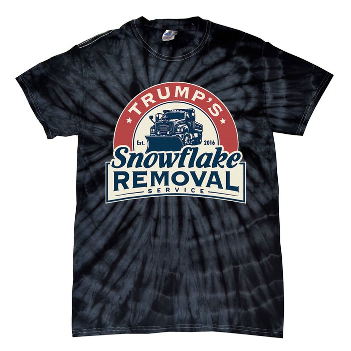 TrumpS Snowflake Removal Service Funny Trump 2024 Tie-Dye T-Shirt