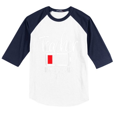 Teacher Summer Recharge Required Last Day School Women Funny Baseball Sleeve Shirt