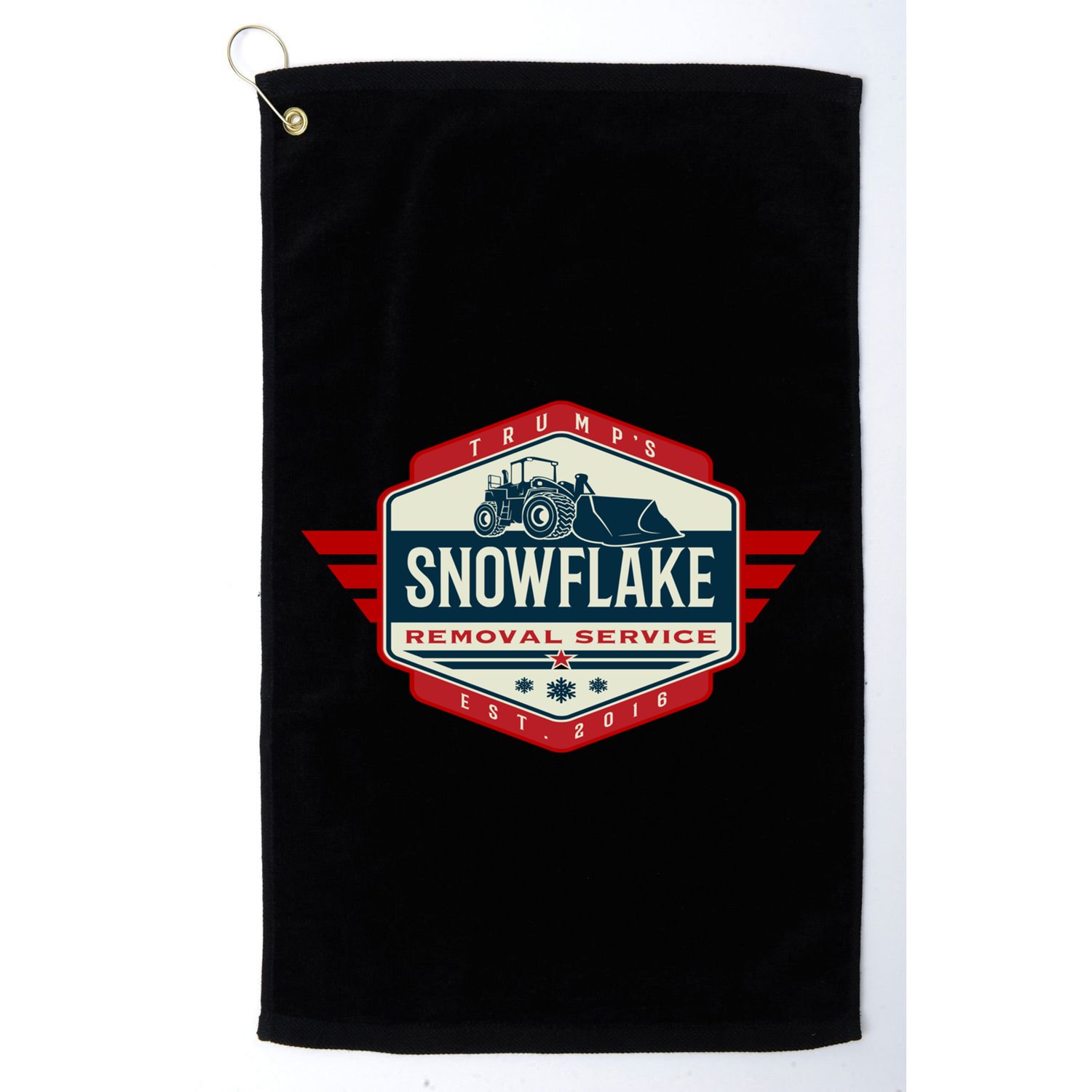 TrumpS Snowflake Removal Service Nice President Trump Funny Gift Meaningful Gif Golf Towel