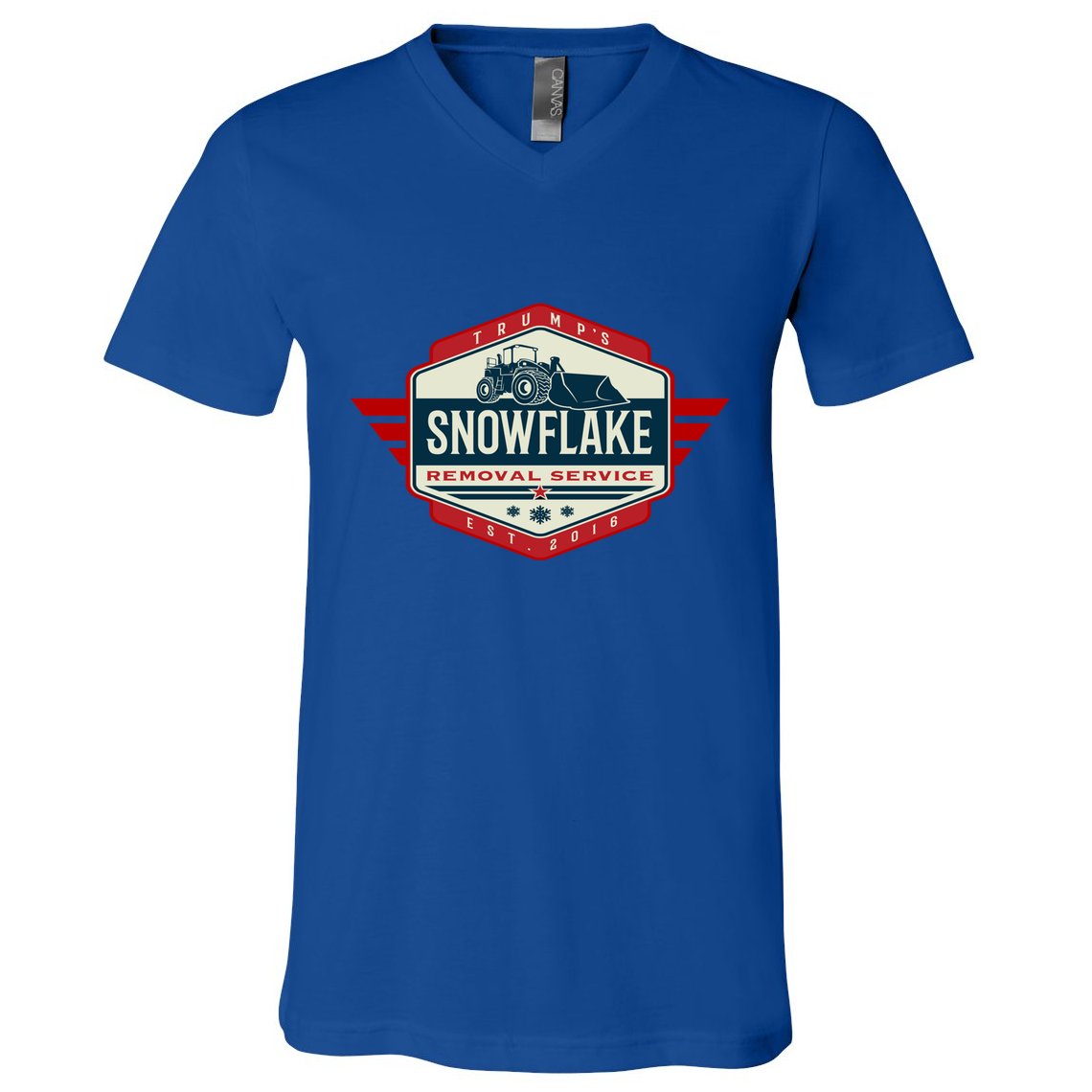 TrumpS Snowflake Removal Service Nice President Trump Funny Gift Meaningful Gif V-Neck T-Shirt