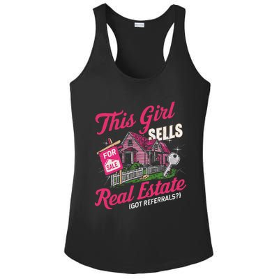 This Sells Real Estate Got Referrals Realtor Ladies PosiCharge Competitor Racerback Tank