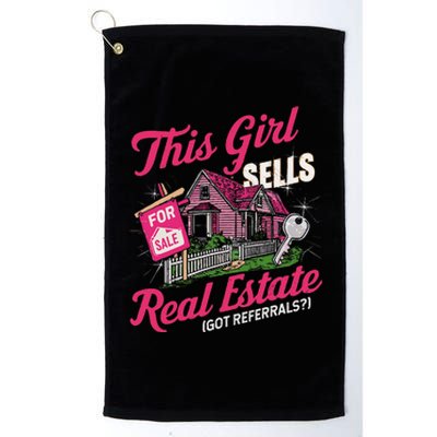 This Sells Real Estate Got Referrals Realtor Platinum Collection Golf Towel